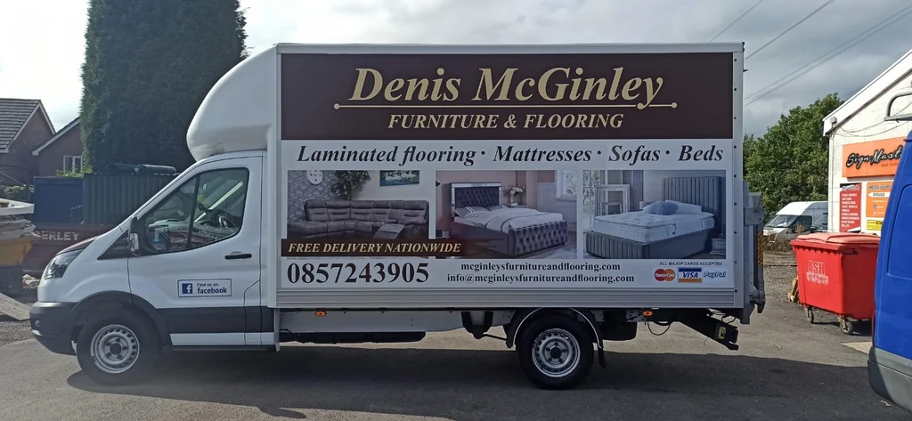 Denis McGinley — furniture delivery vehicle graphics