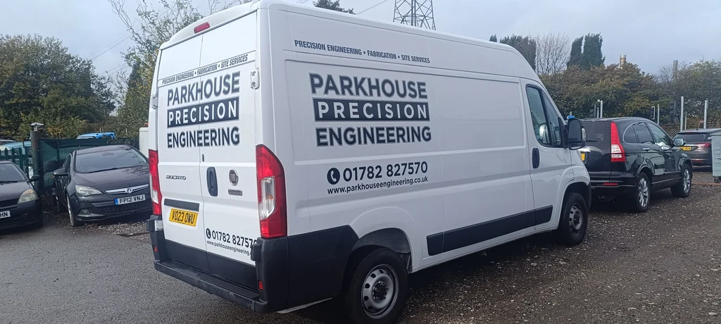 Parkhouse Precision Engineering — van lettering