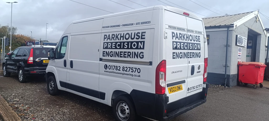 Parkhouse Precision Engineering — side and rear van lettering