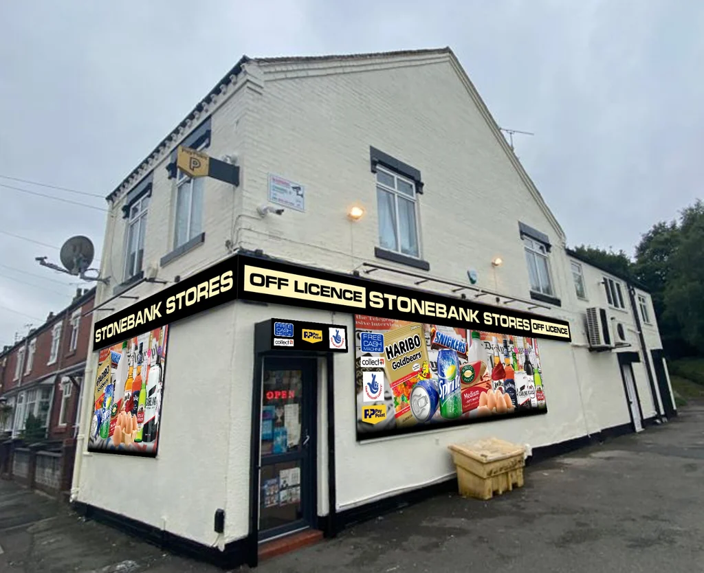 Stonebank Stores — fascia and window graphics