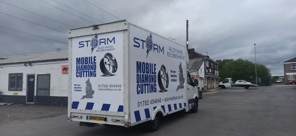 Storm — mobile diamond cutting vehicle graphics