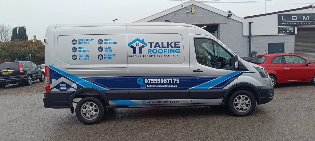 Talke Roofing — van graphics