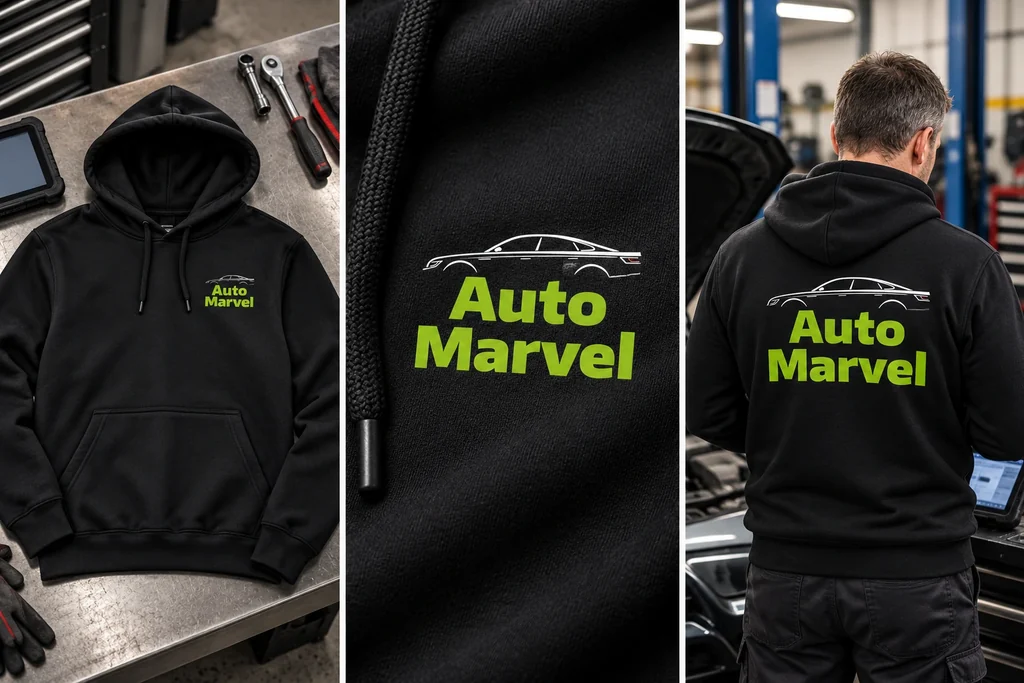 Auto Marvel — branded hoodies