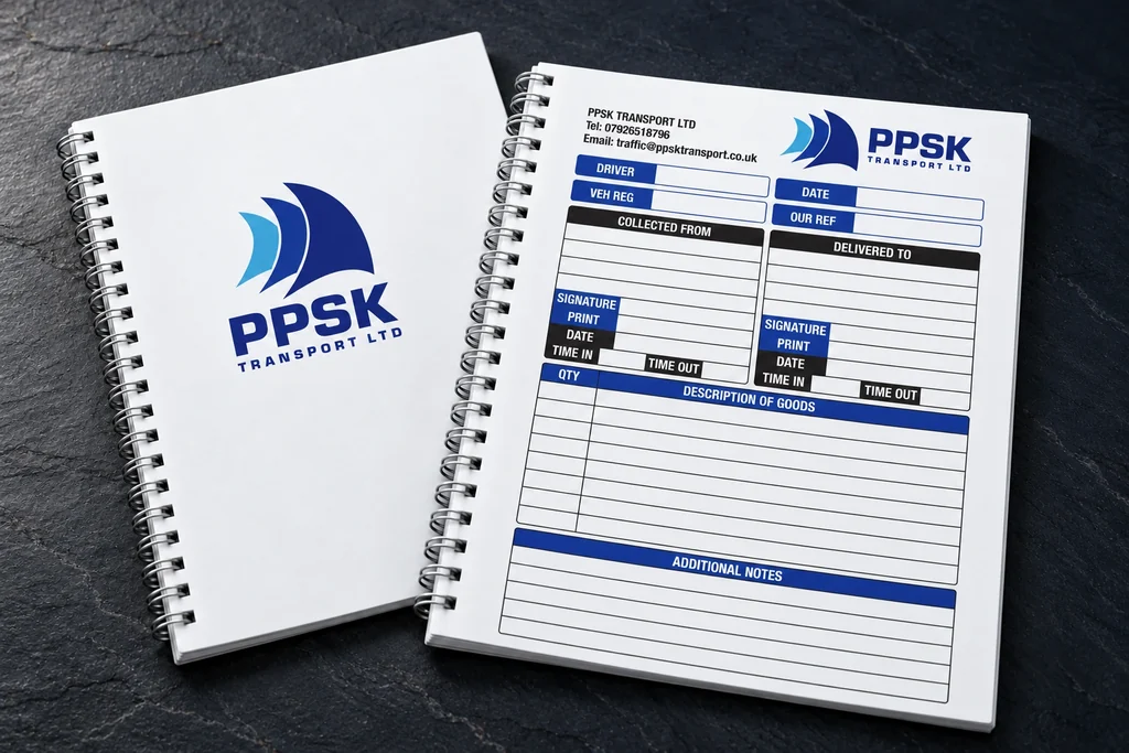 PPSK Transport book with silver wire binding