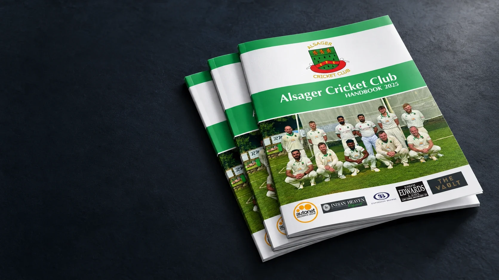 Brochures, booklets & books finished print mock-up using original Signmasta artwork