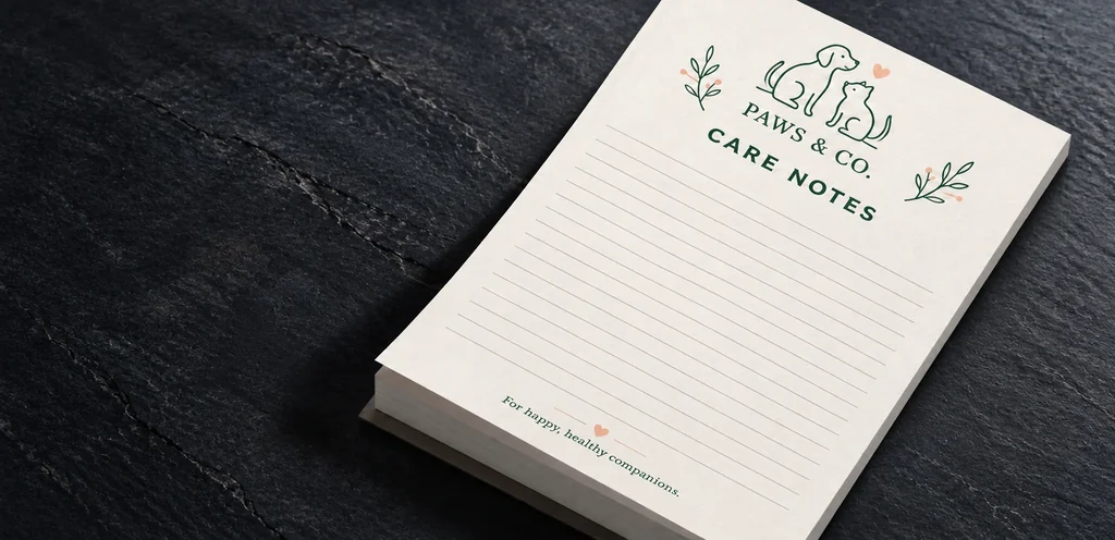 Custom printed notepads