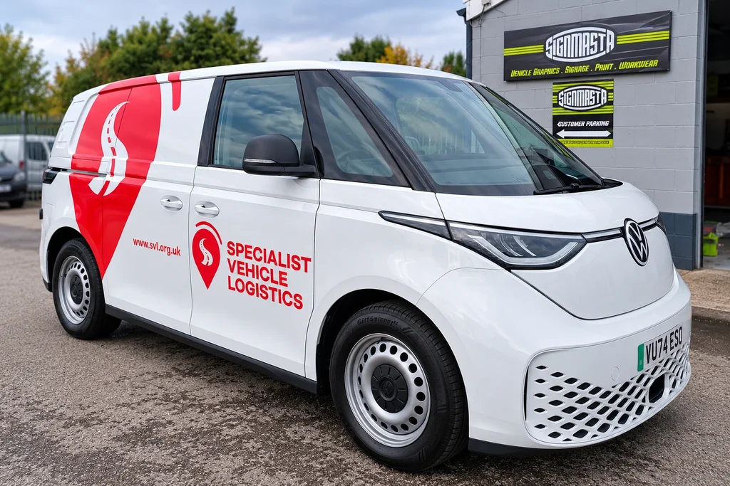 Specialist Vehicle Logistics — van branding